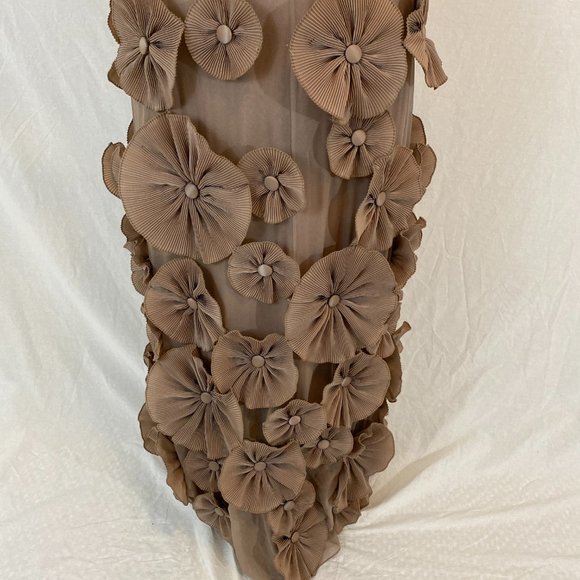 Sue Wong Tan Strapless Elegant Gown - Picture 7 of 8